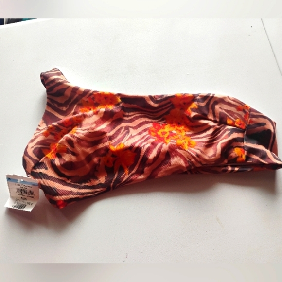 ASOS DESIGN mix and match one shoulder bikini top in zebra tropical print. - Picture 1 of 12